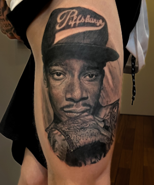 Tatuagem realista - Retrato masculino